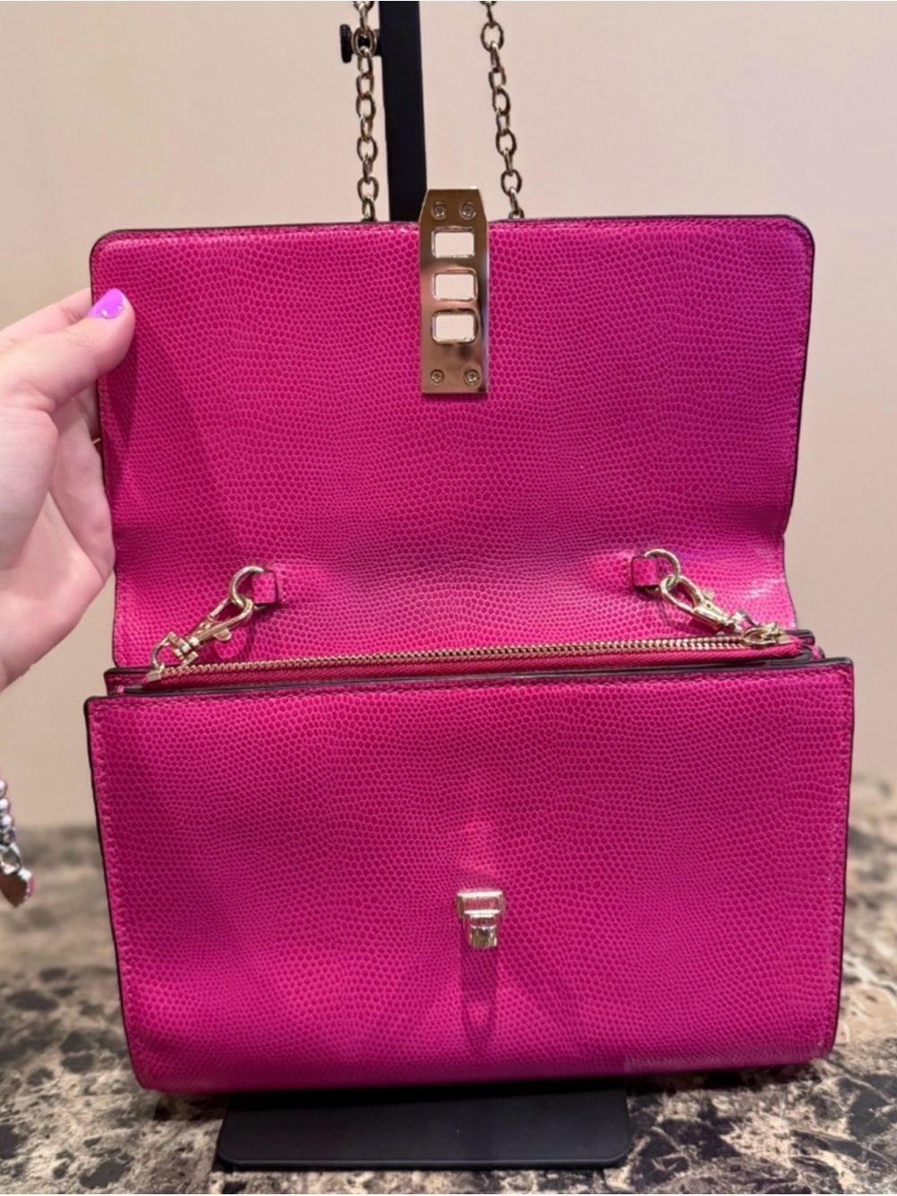 Henri Bendel Chain Crossbody Bag with Silver Hardware - Picture 11 of 15